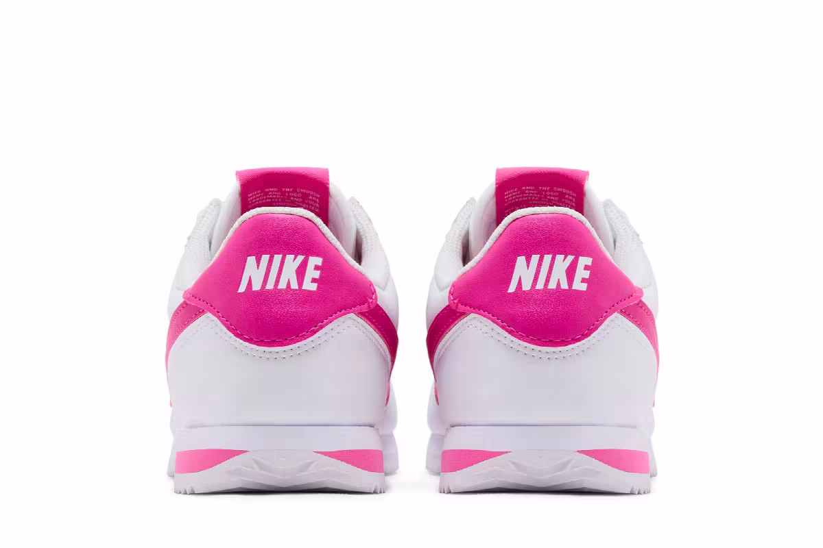 Nike Cortez GS White Laser Fuchsia, view 7