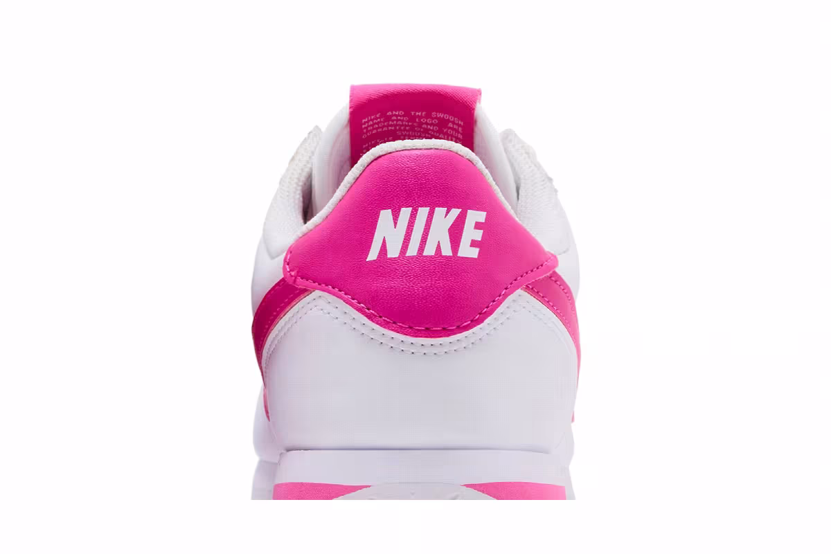 Nike Cortez GS White Laser Fuchsia, view 8