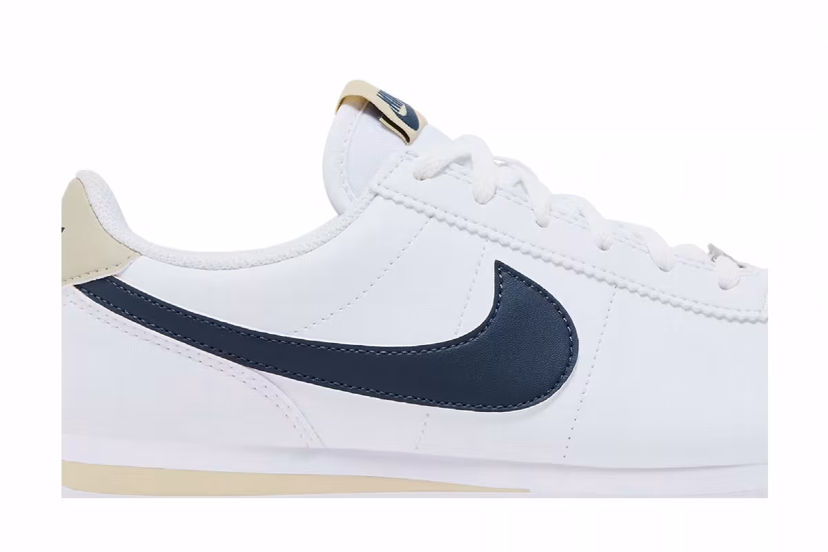 Nike Cortez GS White Khaki Thunder Blue, view 3