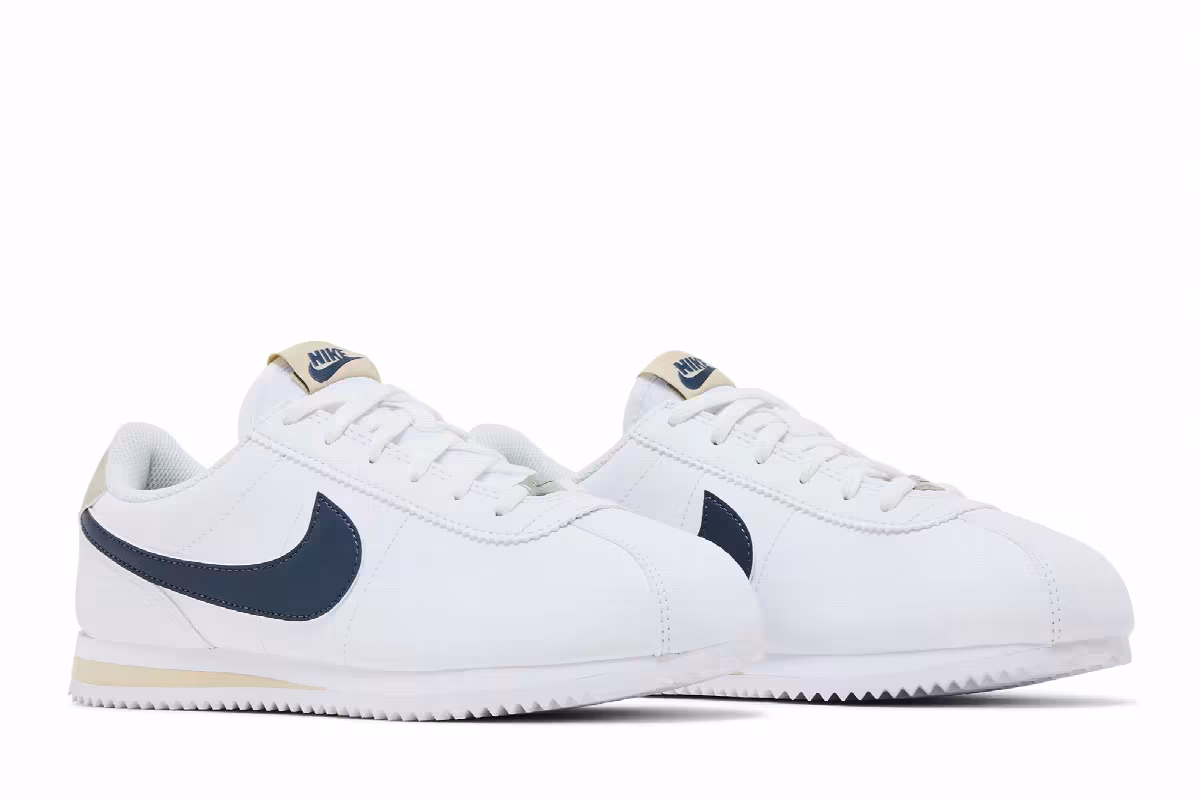 Nike Cortez GS White Khaki Thunder Blue, view 9