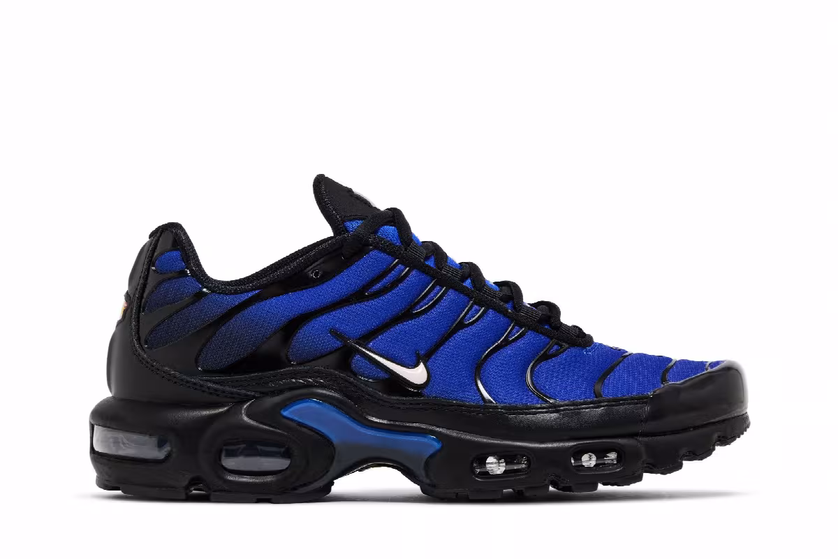 Nike Air Max Plus Premium Black Racer Blue, view 2