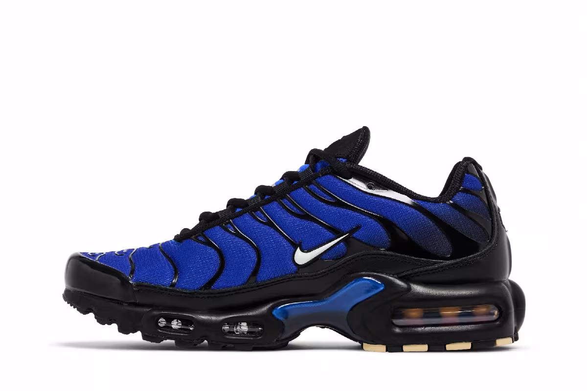 Nike Air Max Plus Premium Black Racer Blue, view 4