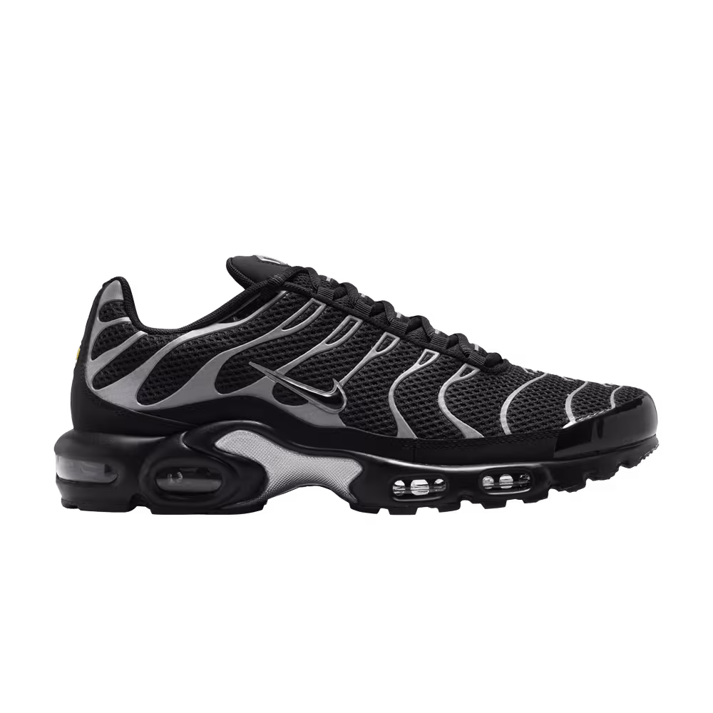 Nike Air Max Plus Premium Black Metallic Silver