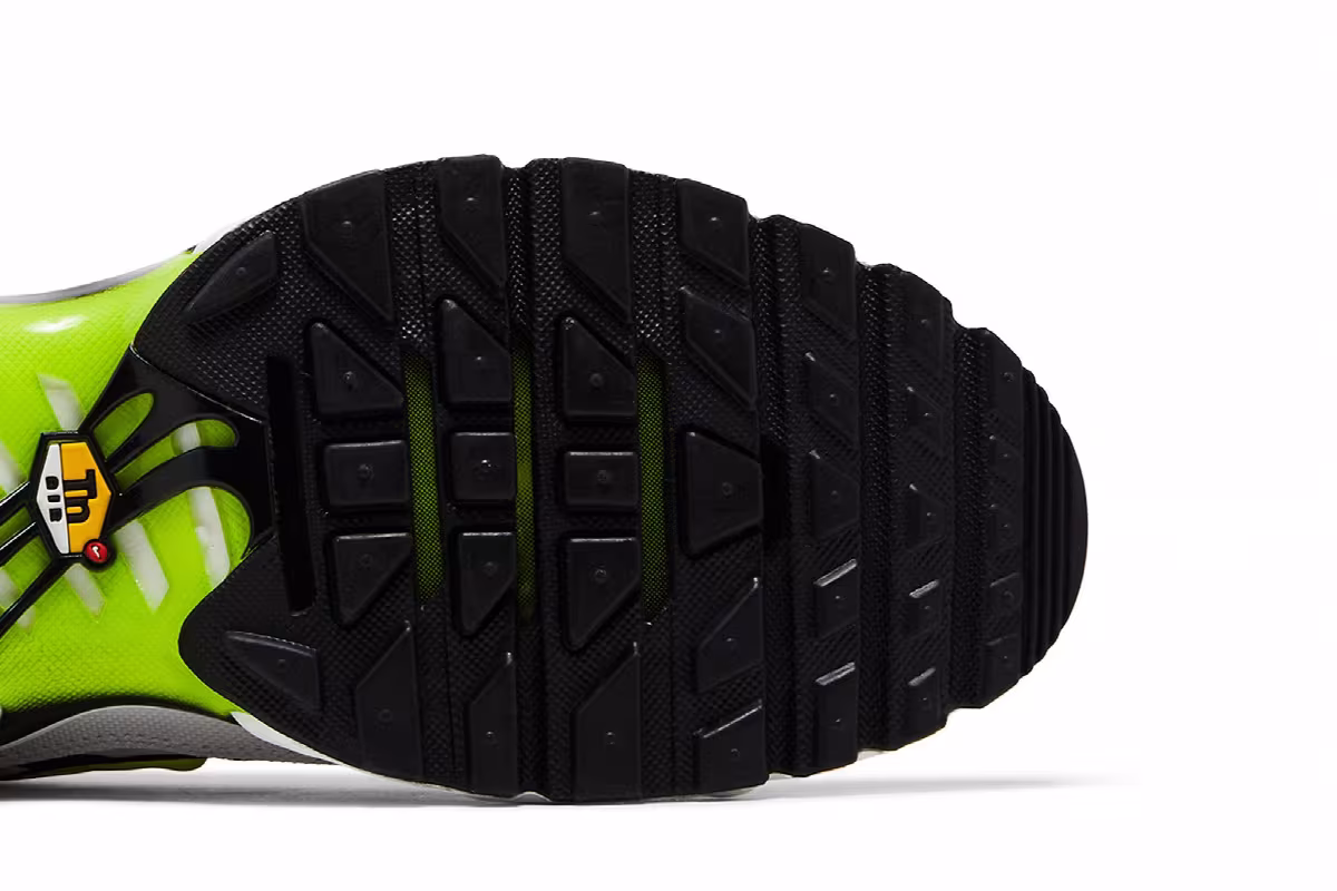 Nike Air Max Plus White Black Volt, view 6