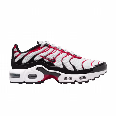 Nike Air Max Plus GS 'Pure Platinum University Red'