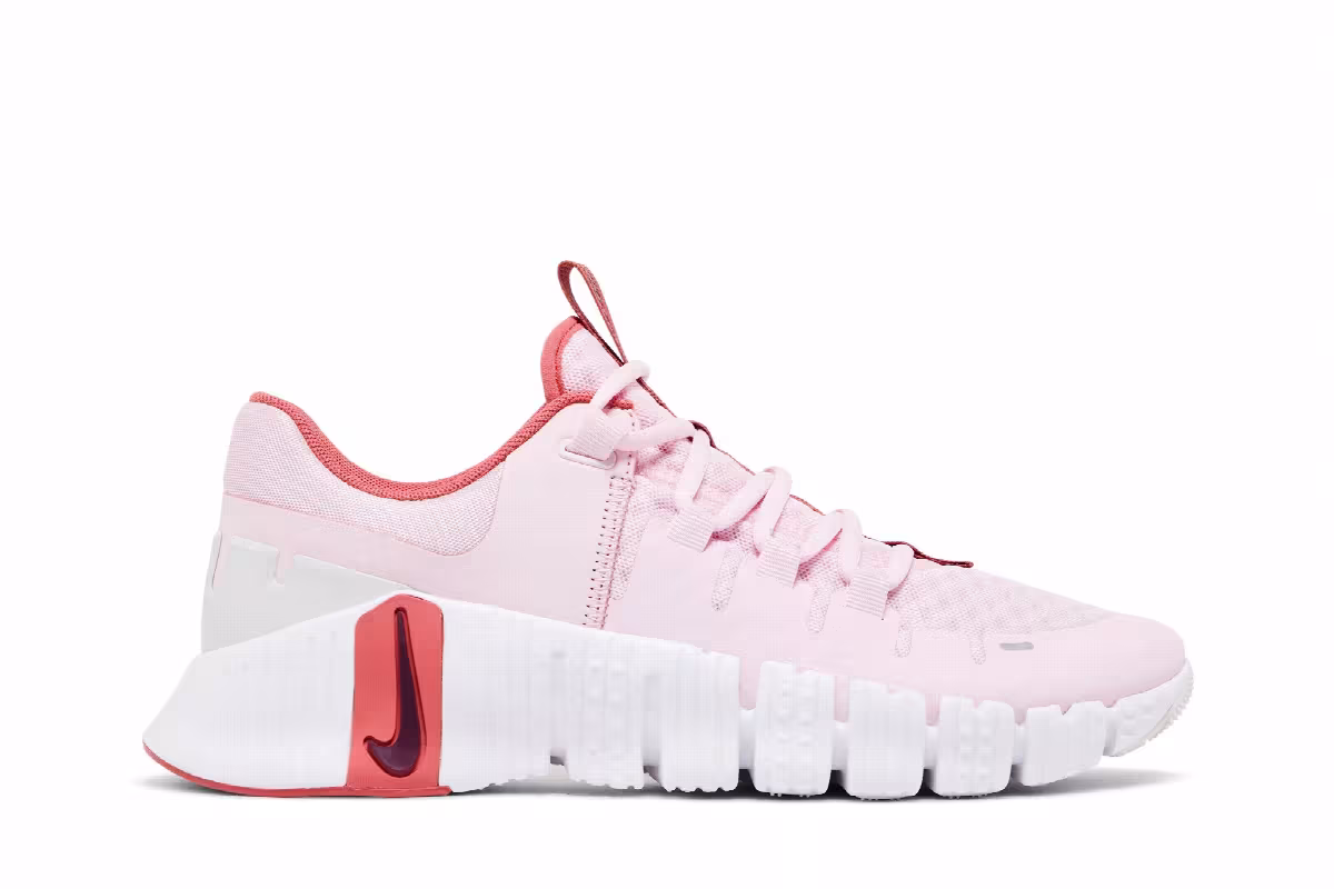 Nike Women's Free Metcon 5 Premium Pink Foam Adobe, view 2