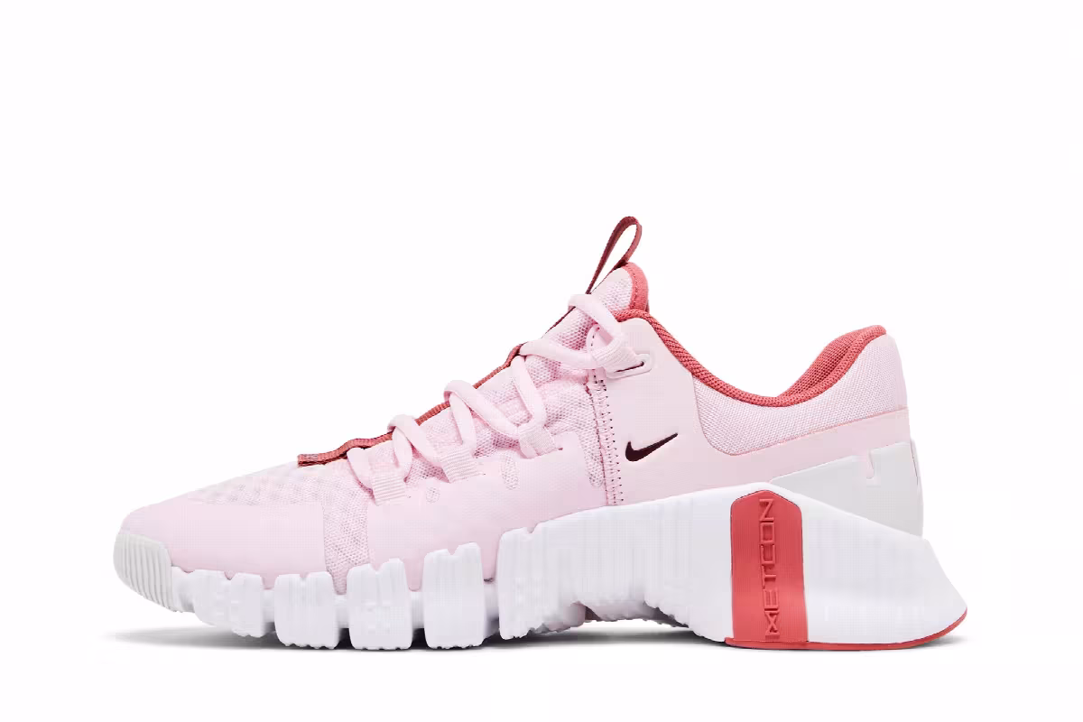 Nike Women's Free Metcon 5 Premium Pink Foam Adobe, view 4