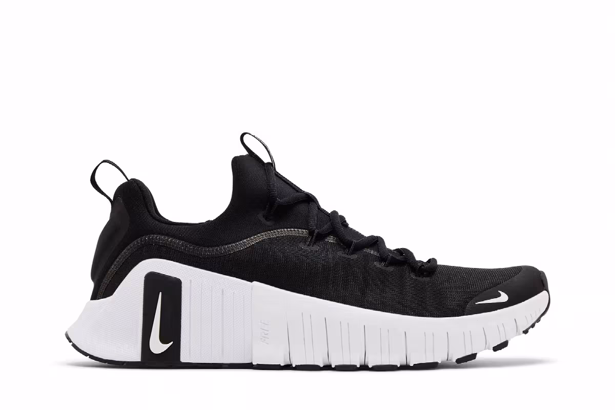 Nike Free Metcon 6 Black White, view 2