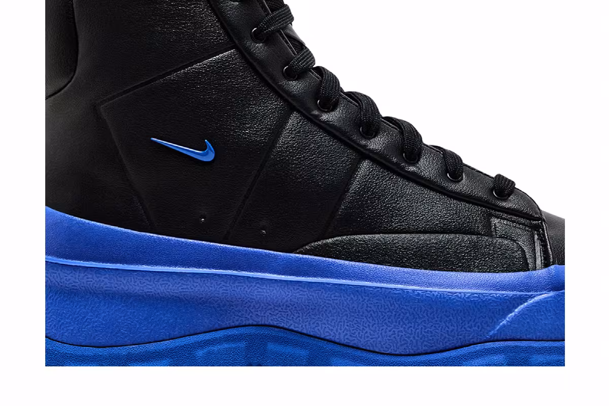 Nike Women's Blazer Roam Mid Black Racer Blue, view 3