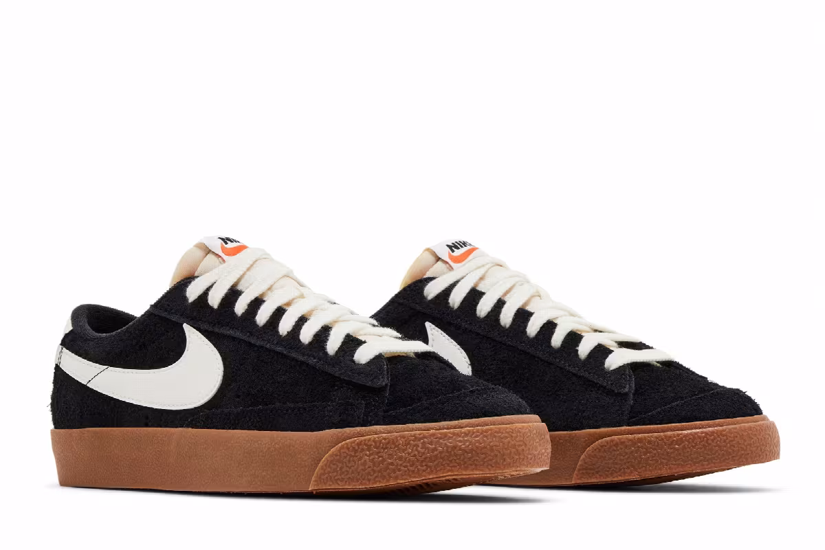 Nike Women's Blazer Low Black Gum, view 9