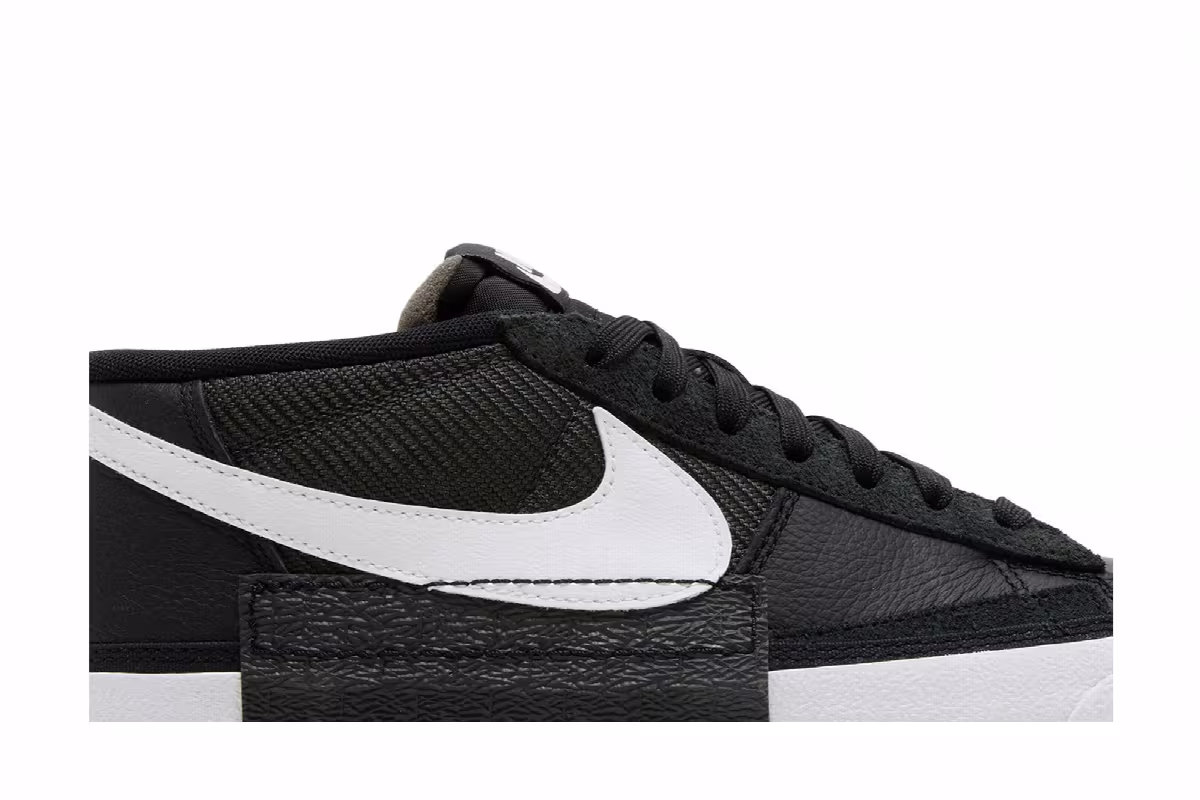 Nike Blazer Low Pro Club Black White, view 3