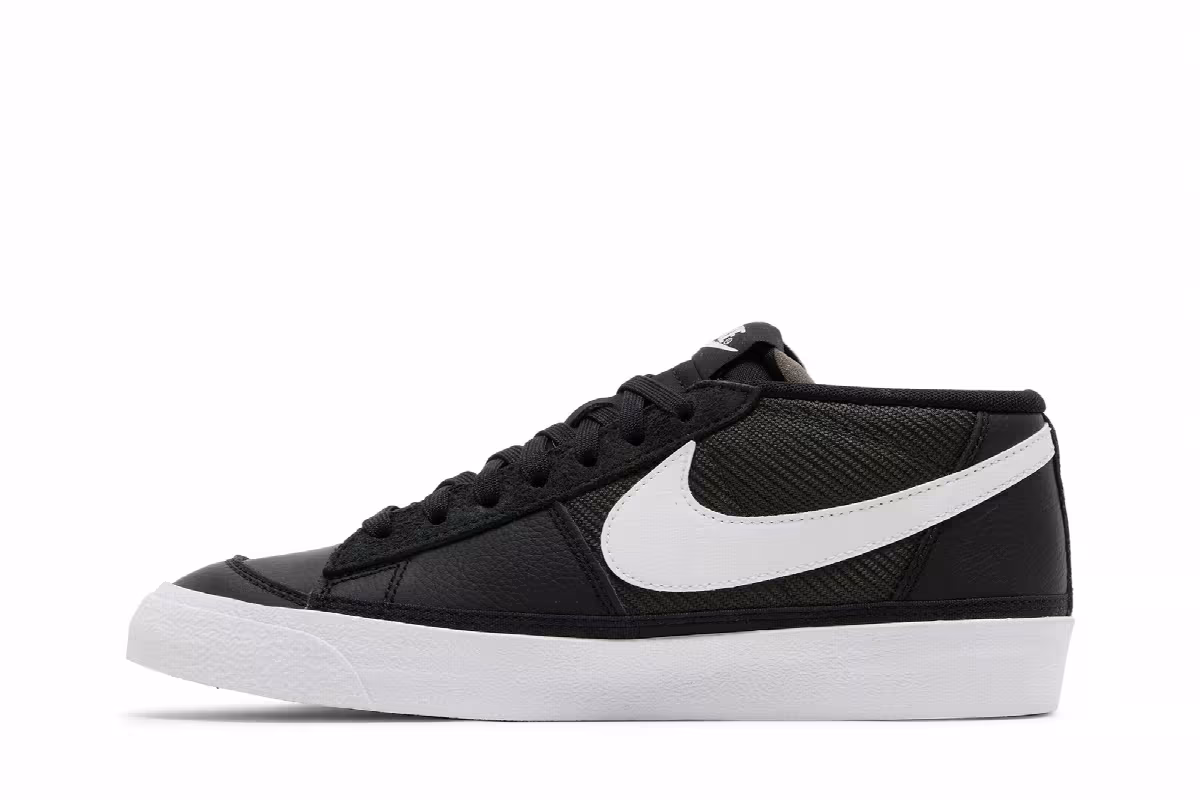 Nike Blazer Low Pro Club Black White, view 4