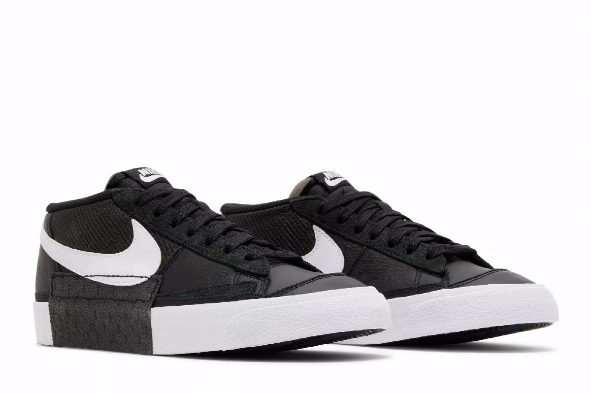 Nike Blazer Low Pro Club Black White, view 9