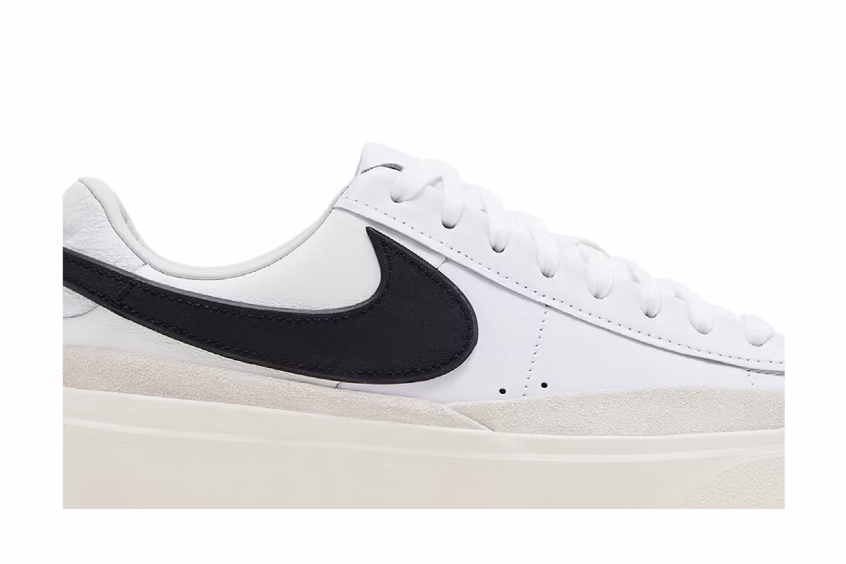 Nike Blazer Phantom Low White Black, view 3