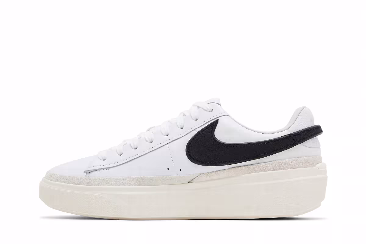Nike Blazer Phantom Low White Black, view 4