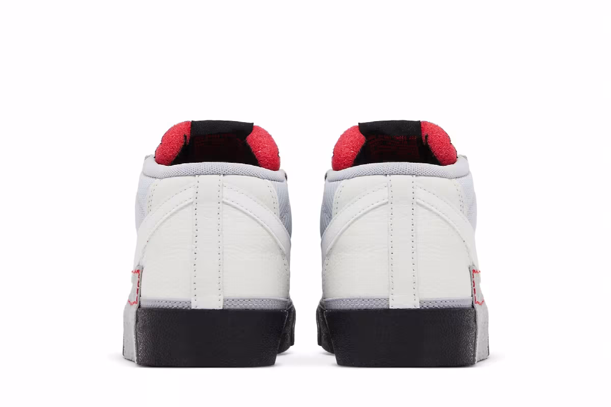 Nike Blazer Low Pro Club Wolf Grey University Red, view 7