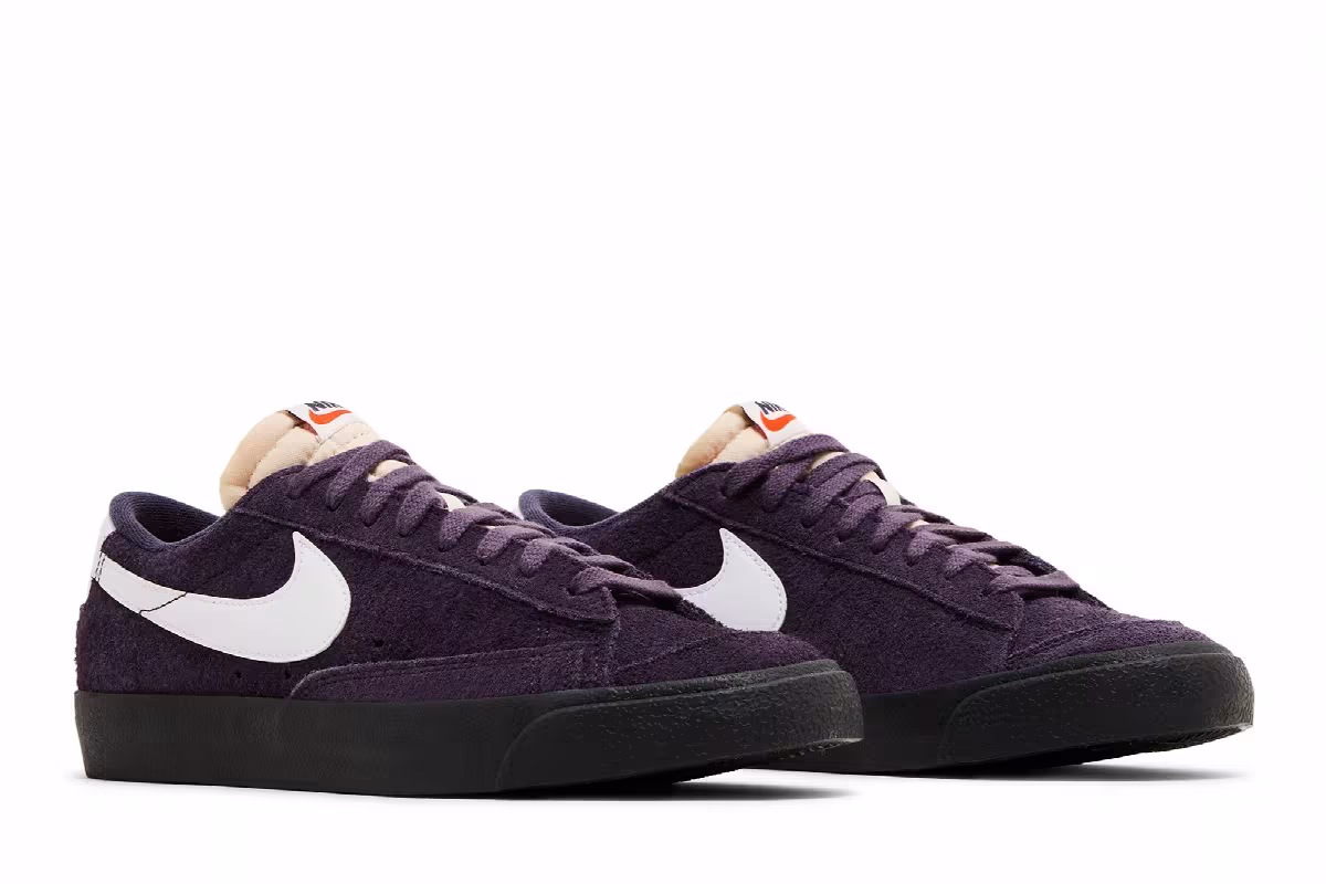 Nike Women's Blazer Low Purple Suede, view 9