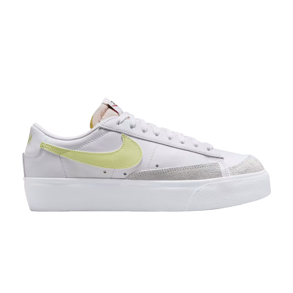 Nike Women's Blazer Low Platform White Life Lime