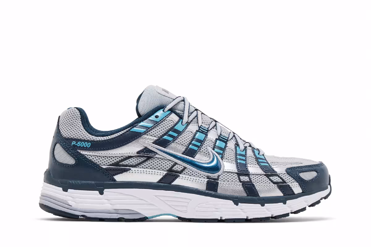 Nike P-6000 Armory Navy Flat Silver, view 2