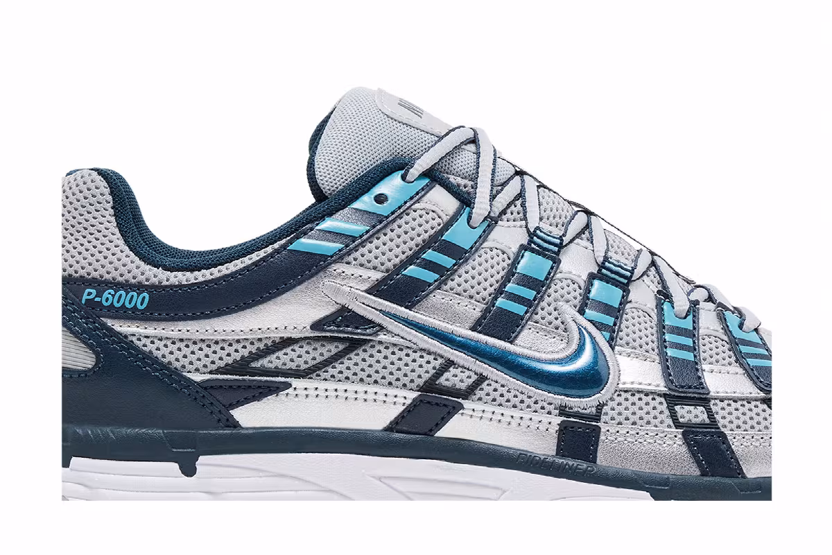 Nike P-6000 Armory Navy Flat Silver, view 3