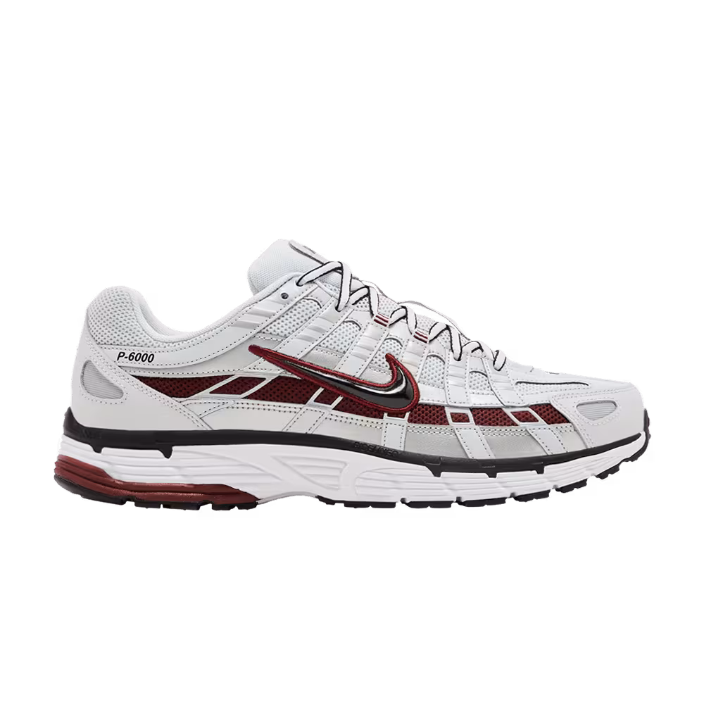 Nike P-6000 Pure Platinum Team Red