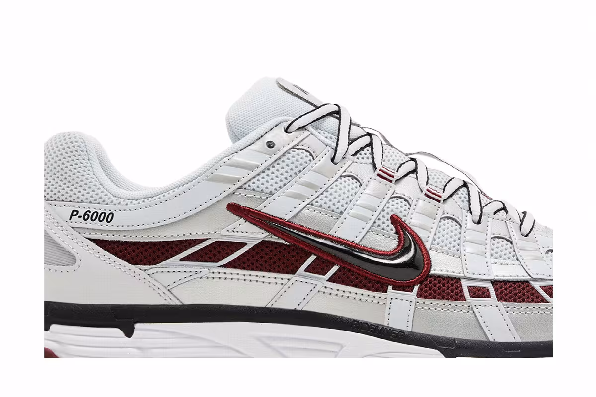 Nike P-6000 Pure Platinum Team Red, view 3