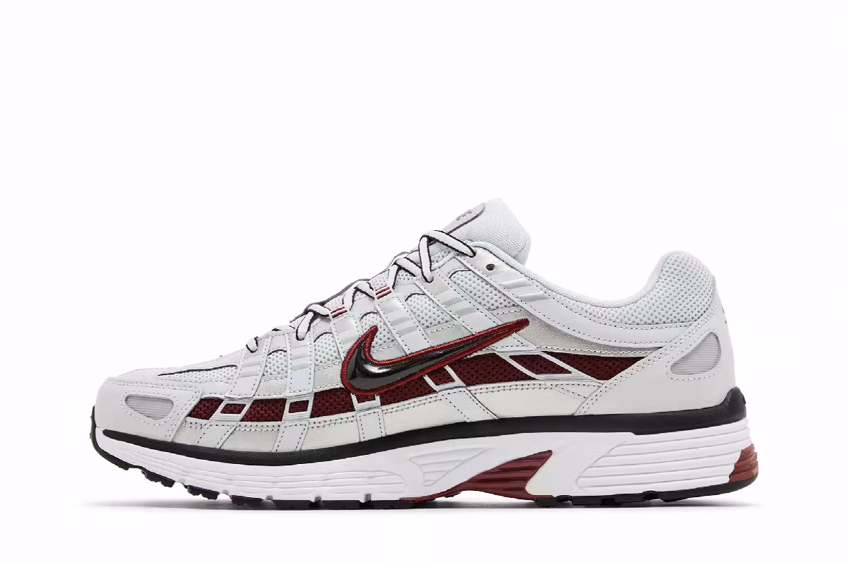 Nike P-6000 Pure Platinum Team Red, view 4