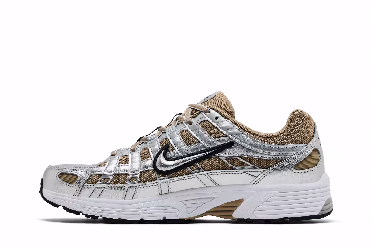 Nike P-6000 Khaki Metallic Silver, view 4