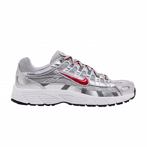 Nike P-6000 GS 'Metallic Silver Gym Red'