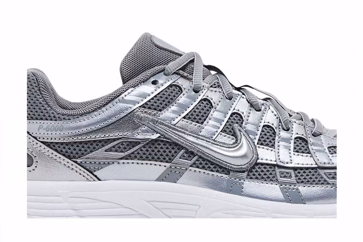 Nike P-6000 GS Metallic Cool Grey, view 3