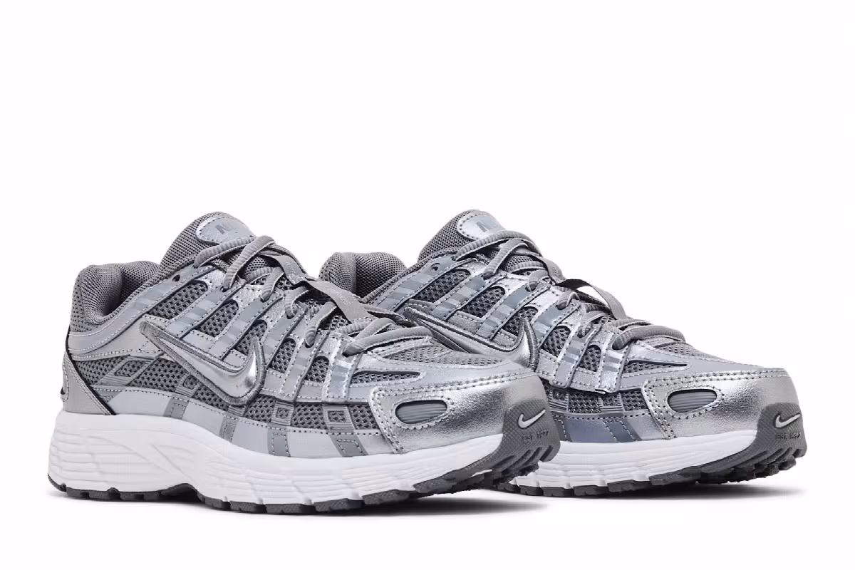 Nike P-6000 GS Metallic Cool Grey, view 9