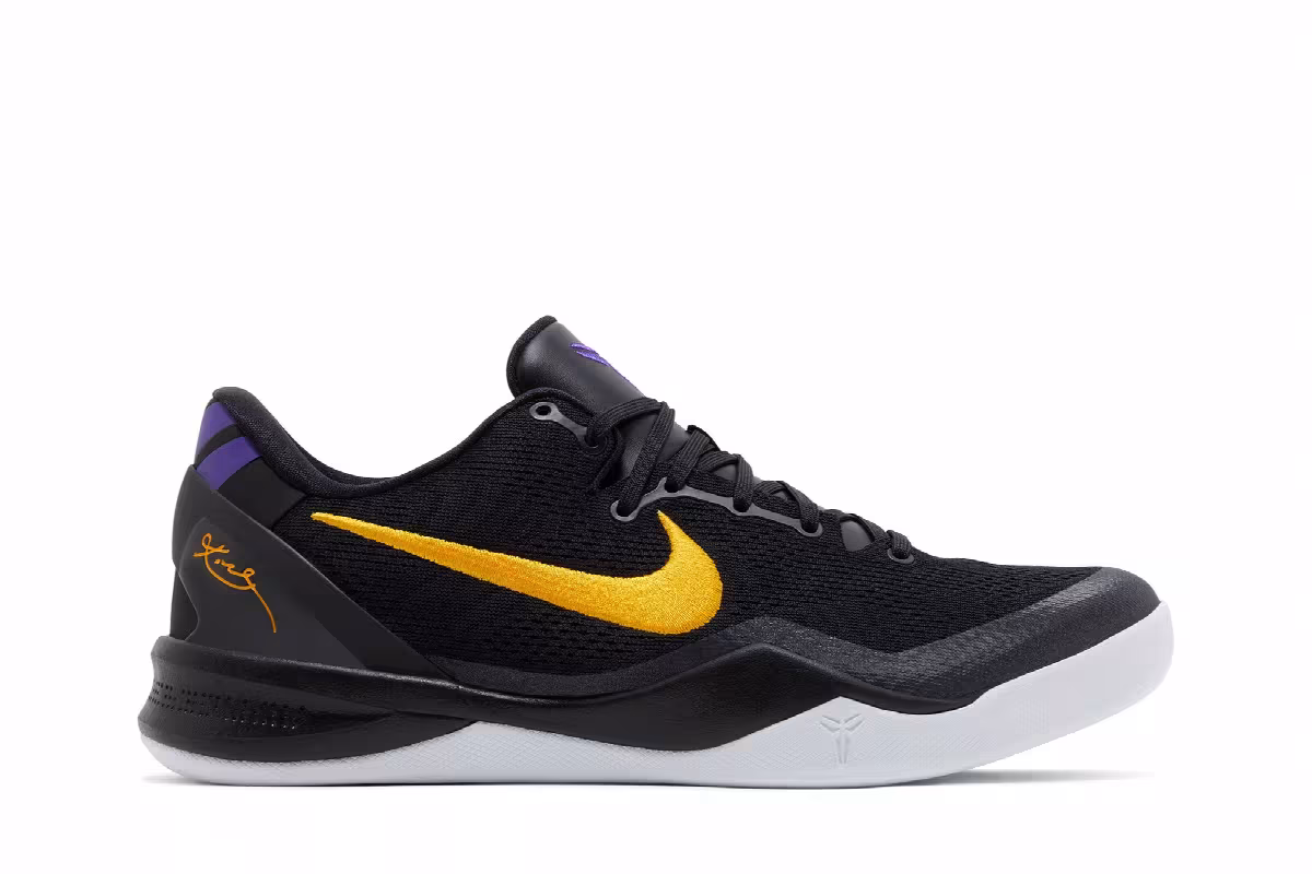 Nike Kobe 8 Protro Lakers Away, view 2