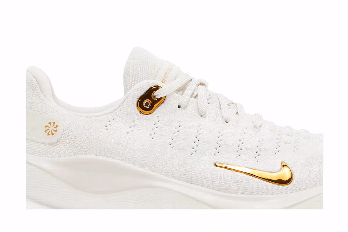 Nike Women's ReactX Infinity Run 4 Gum Light Brown Metallic Gold, view 3