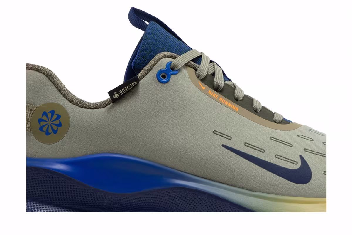 Nike ReactX Infinity Run 4 GORE-TEX Neutral Olive Thunder Blue, view 3