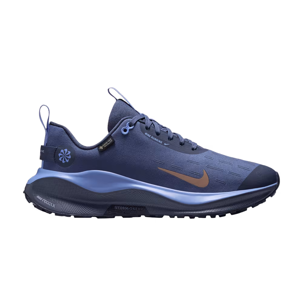 Nike Women's ReactX Infinity Run 4 GORE-TEX Thunder Blue Metallic Red Bronze