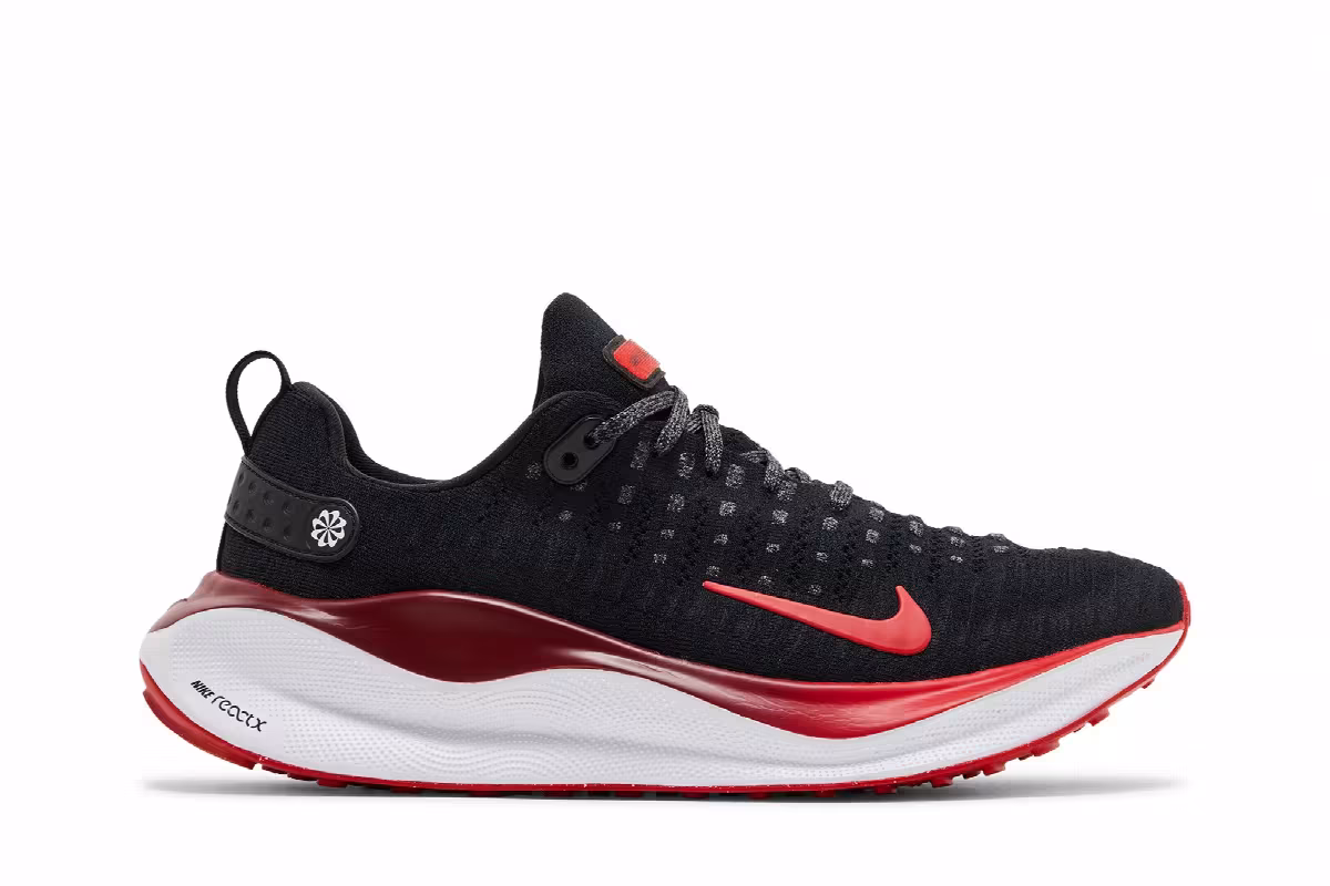 Nike ReactX Infinity Run 4 Extra Wide Black Fire Red, view 2