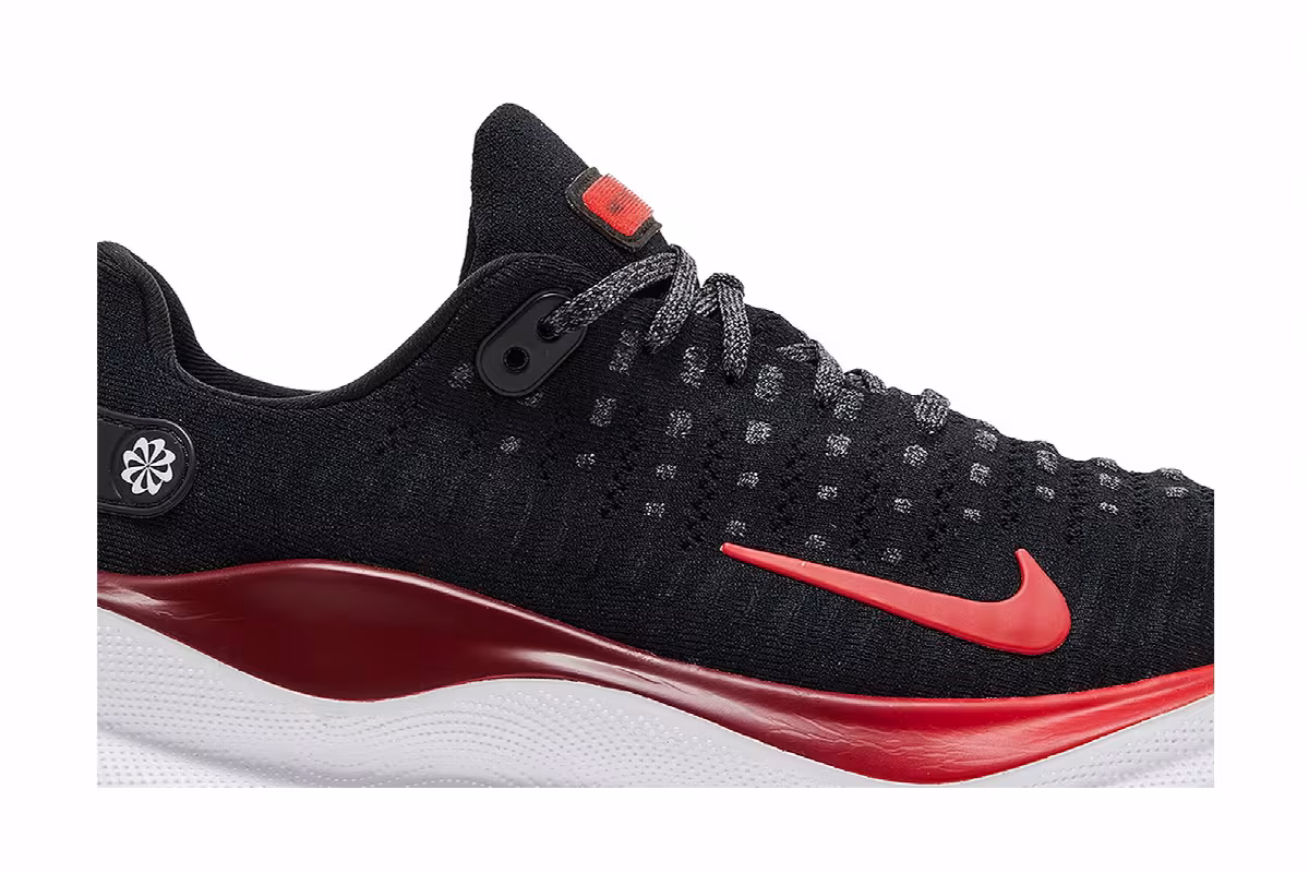 Nike ReactX Infinity Run 4 Extra Wide Black Fire Red, view 3
