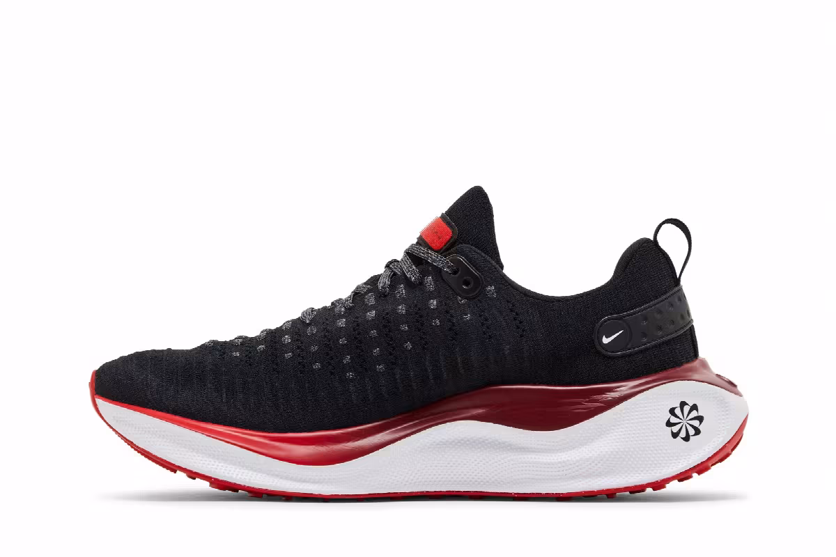 Nike ReactX Infinity Run 4 Extra Wide Black Fire Red, view 4