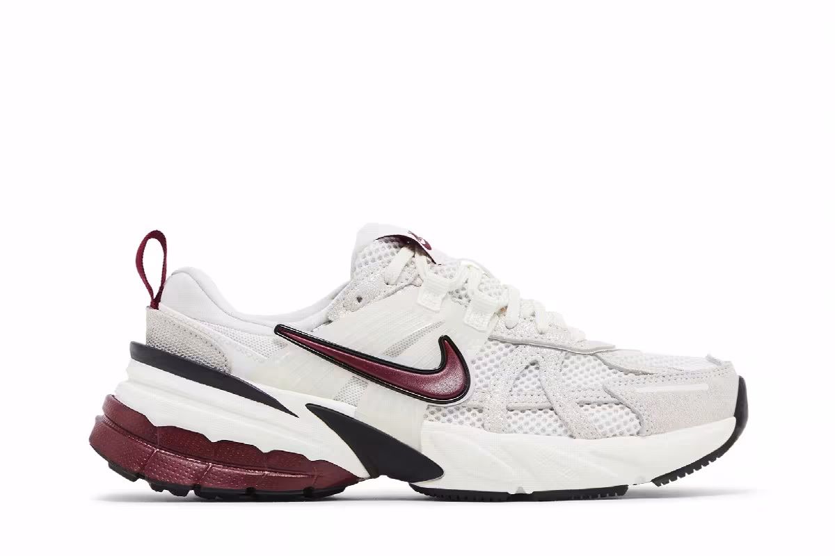 Nike Women's V2K Run SE White Black Team Red, view 2