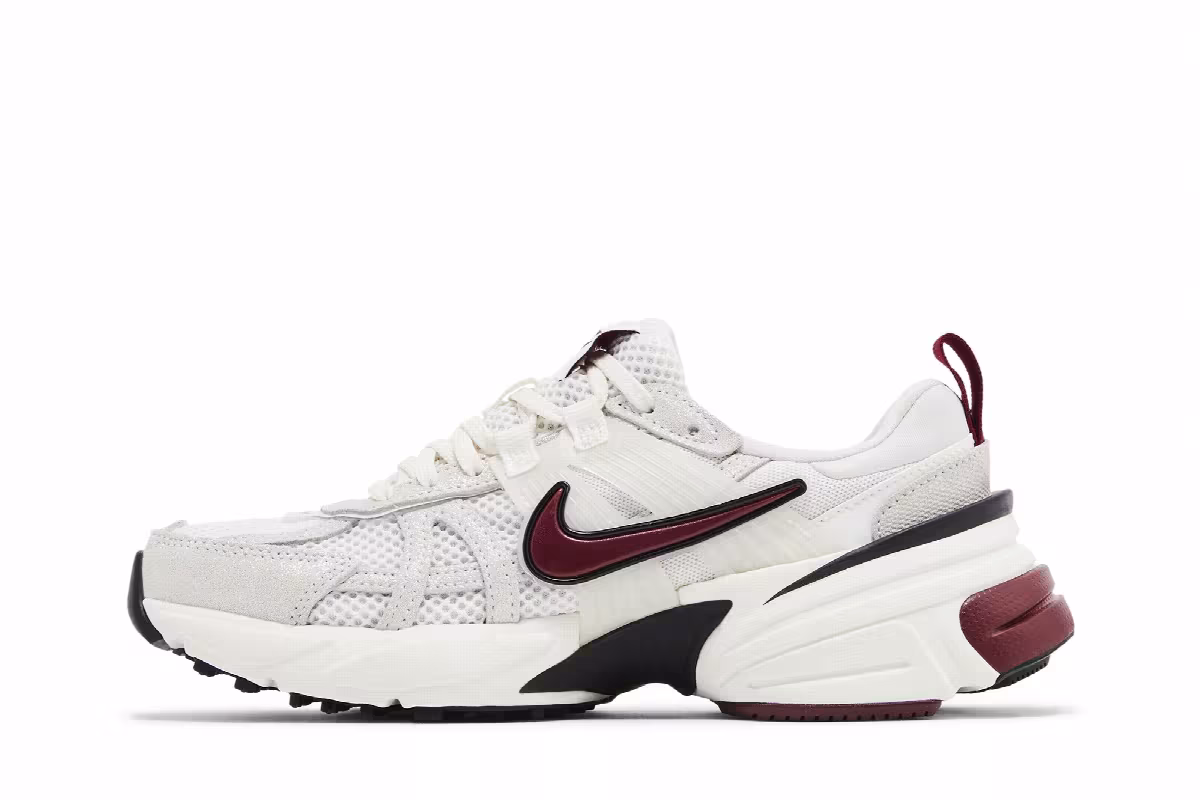 Nike Women's V2K Run SE White Black Team Red, view 4