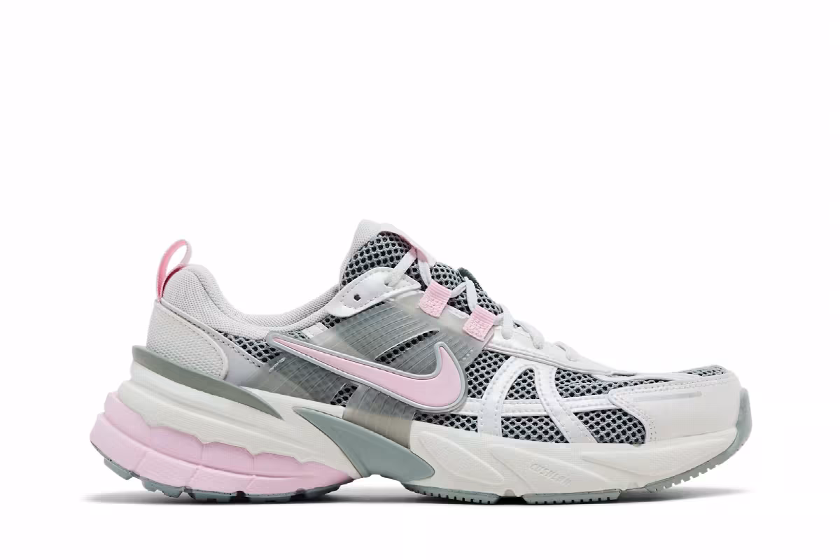 Nike Women's V2K Run Light Pumice Pink Foam, view 2