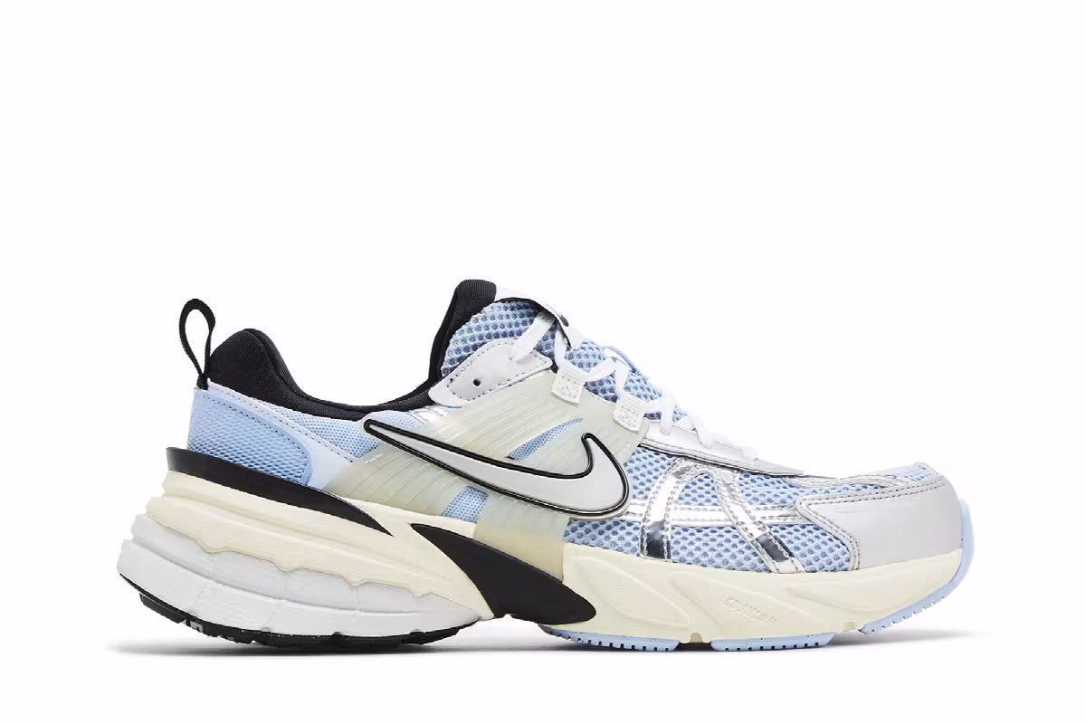 Nike Women's V2K Run Psychic Blue Metallic Silver, view 2