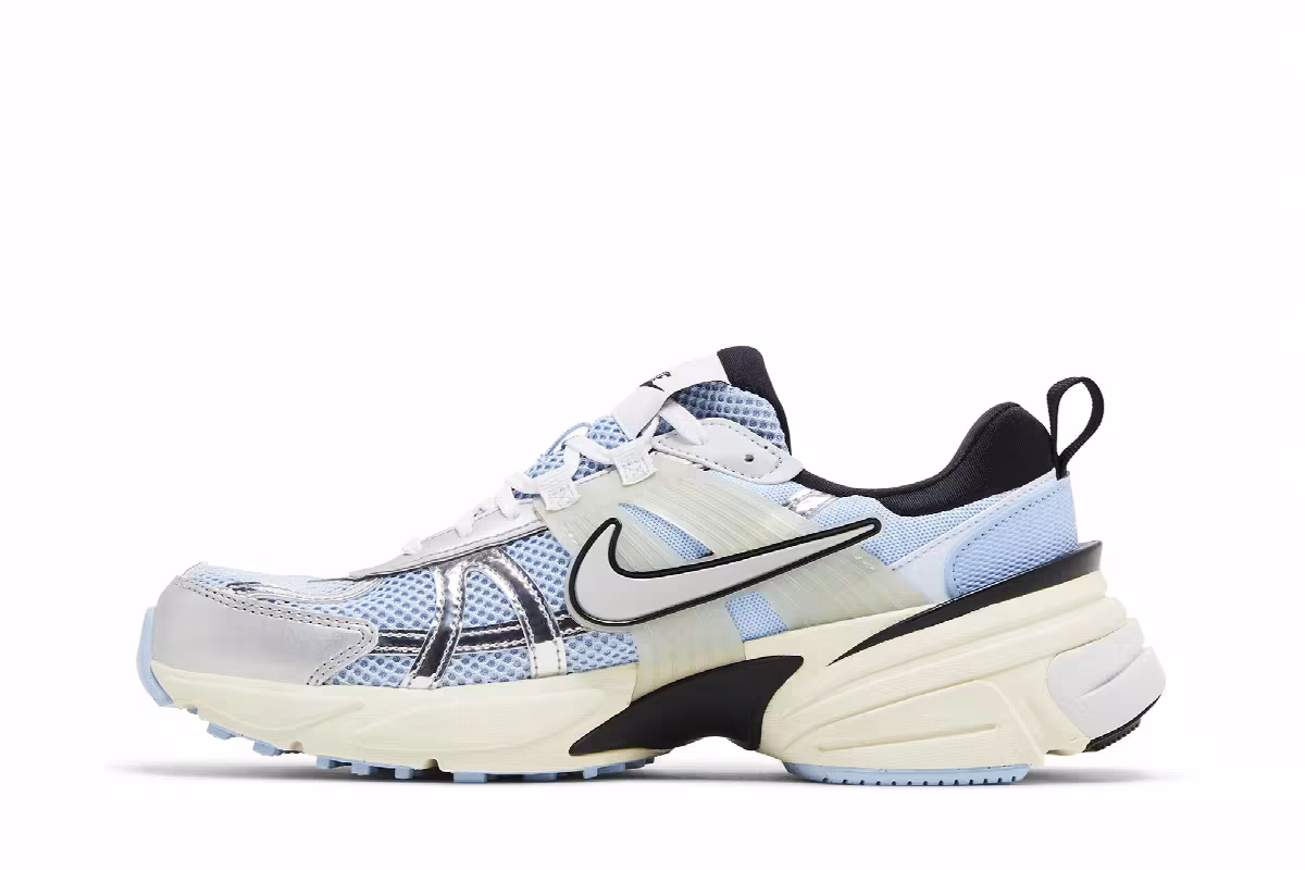 Nike Women's V2K Run Psychic Blue Metallic Silver, view 4