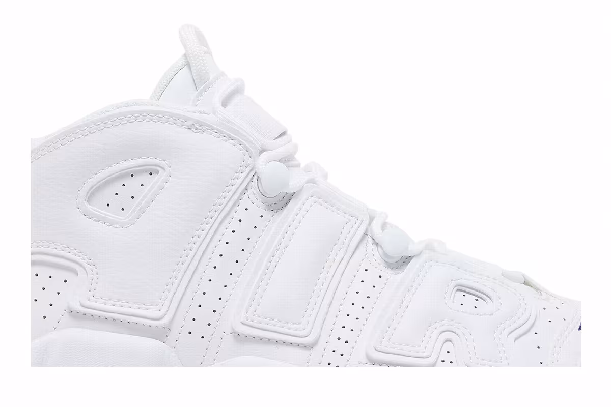 Nike Air More Uptempo White Midnight Navy, view 3