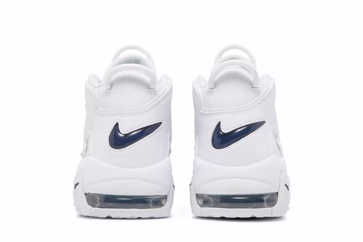 Nike Air More Uptempo White Midnight Navy, view 7