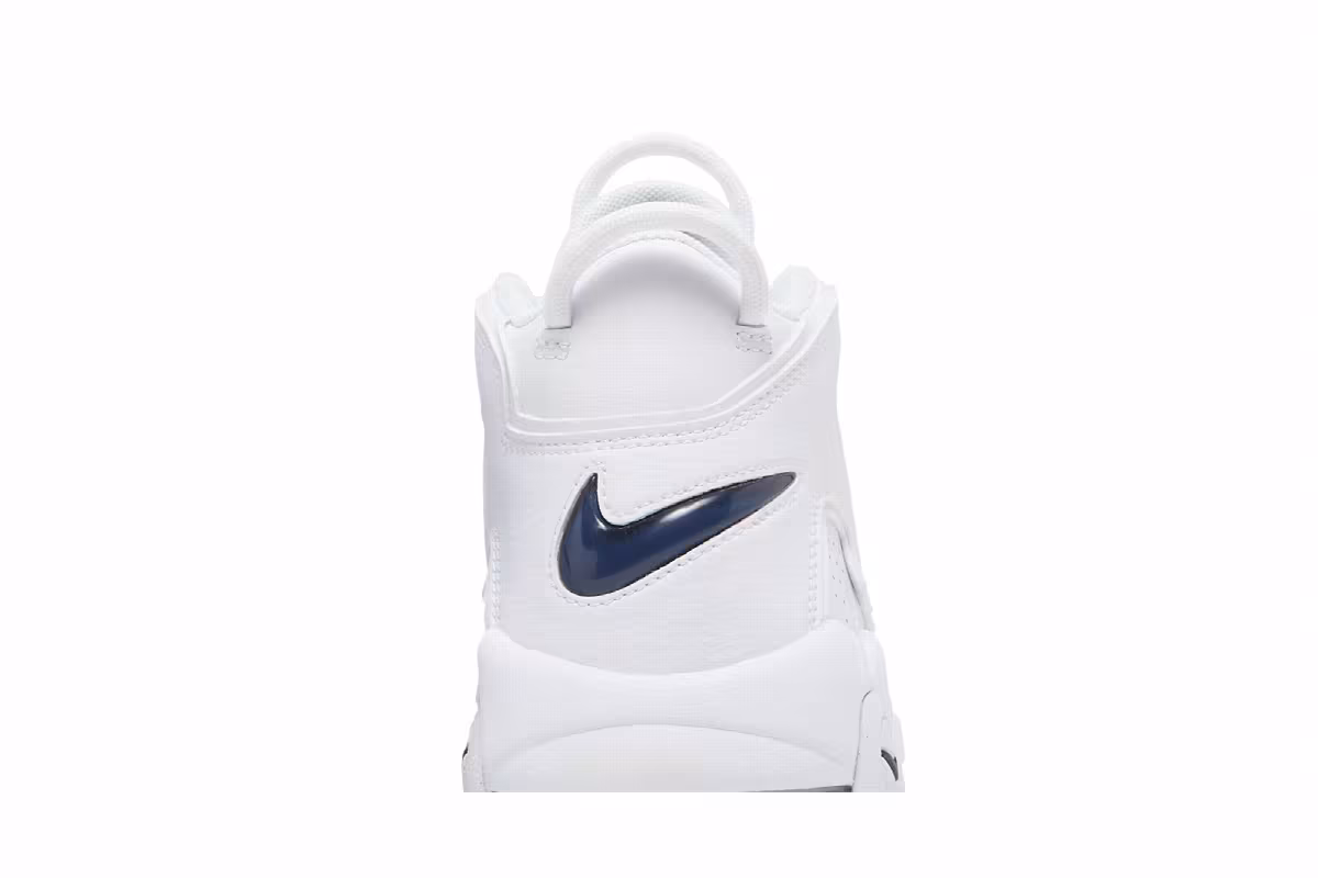 Nike Air More Uptempo White Midnight Navy, view 8