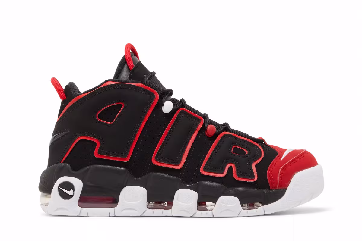 Nike Air More Uptempo Red Toe, view 2
