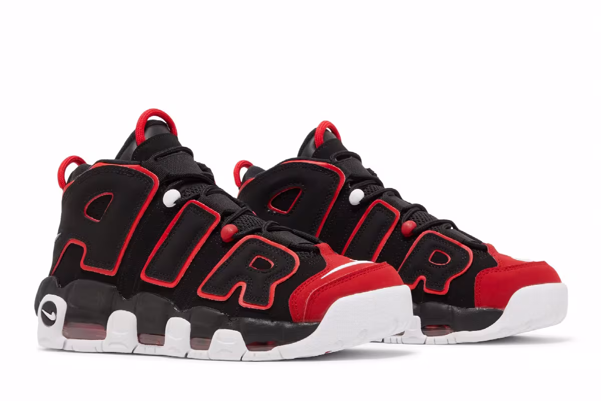 Nike Air More Uptempo Red Toe, view 9
