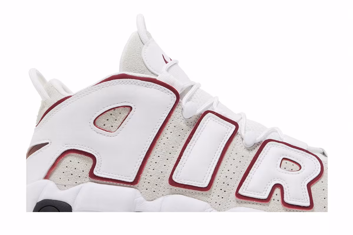 Nike Air More Uptempo White Team Red, view 3