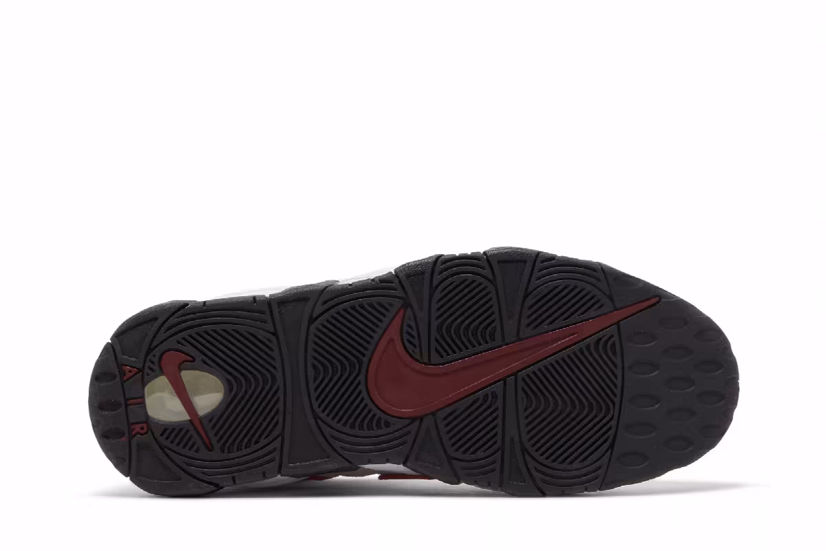Nike Air More Uptempo White Team Red, view 5
